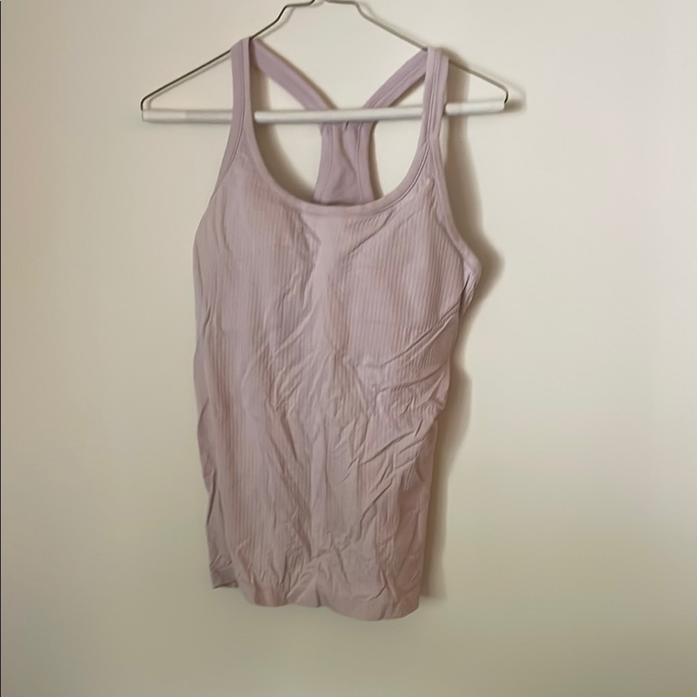 Lululemon Athletica Pink Fitted Sleeveless Tank Top